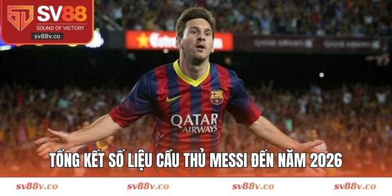 Tổng kết số liệu cầu thủ Messi đến năm 2026